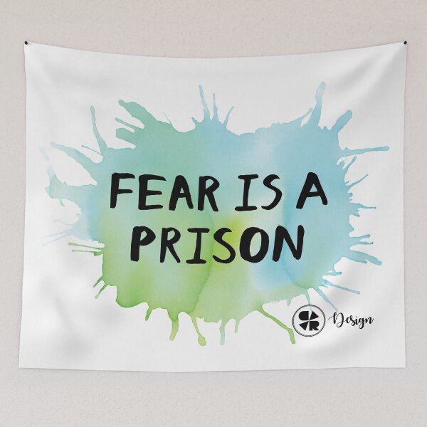 Item preview, Fear is a Prison designed and sold by Cara Pannell.