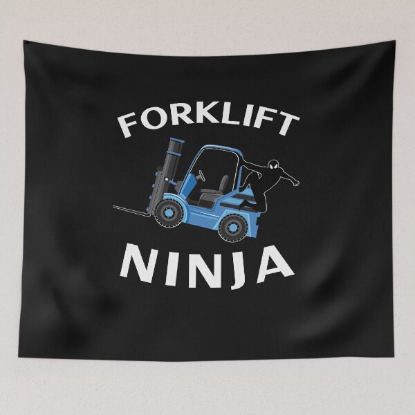 Item preview, Forklift Ninja NFBW designed and sold by TeamsterLife.