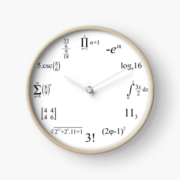 Mathematics Clock