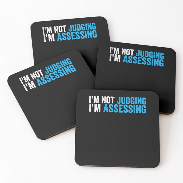 Item preview, I'm Not Judging I'm Assessing Funny Social Co-workers  designed and sold by M7MED12.