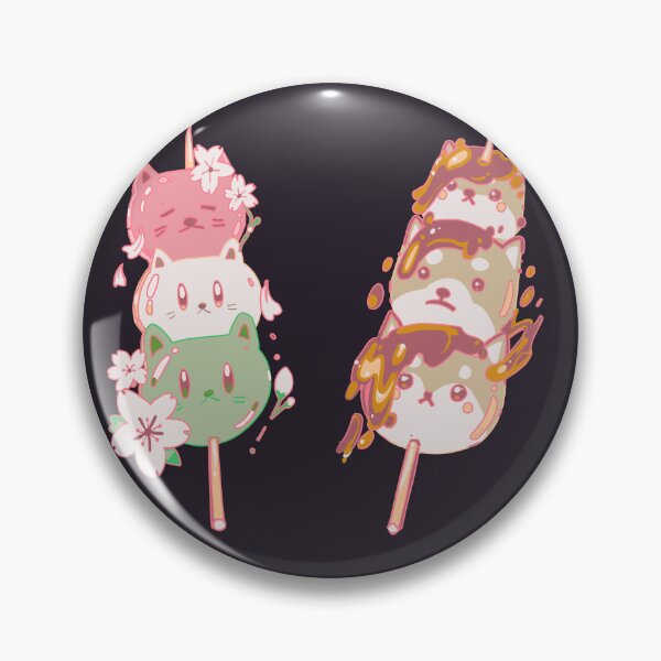 Item preview, Hanami Cat Dango and Mitarashi Shiba Dango designed and sold by WormLasagna.