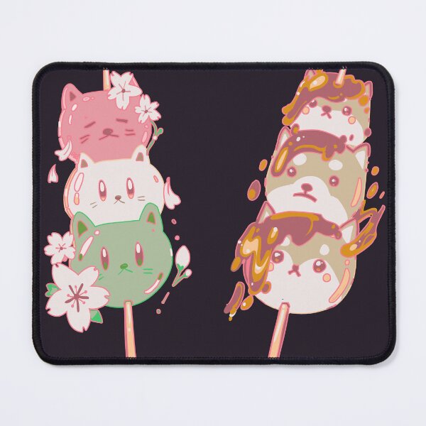 Item preview, Hanami Cat Dango and Mitarashi Shiba Dango designed and sold by WormLasagna.