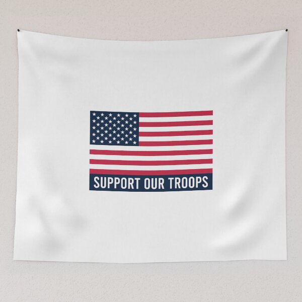 Item preview, USA Flag - Support our troops designed and sold by dewi5.