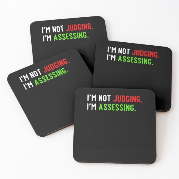 Item preview, I'm Not Judging I'm Assessing Funny Social Co-workers  designed and sold by M7MED12.