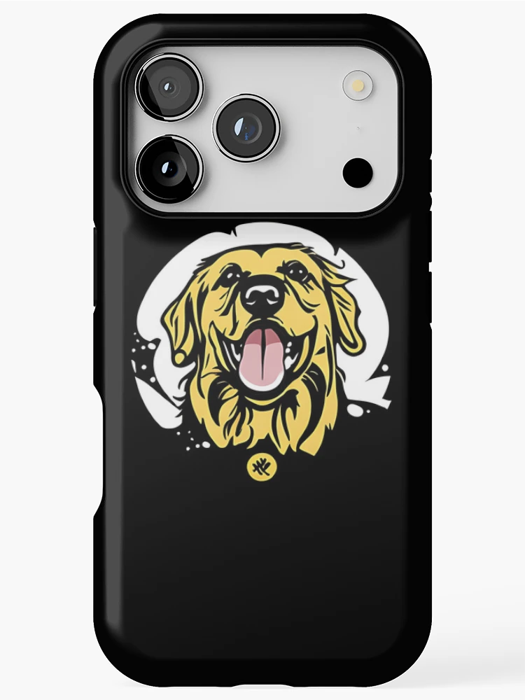 Thumbnail 1 of 4, iPhone Case, Stylized Dog Sticker Abstract Design designed and sold by Litheon.