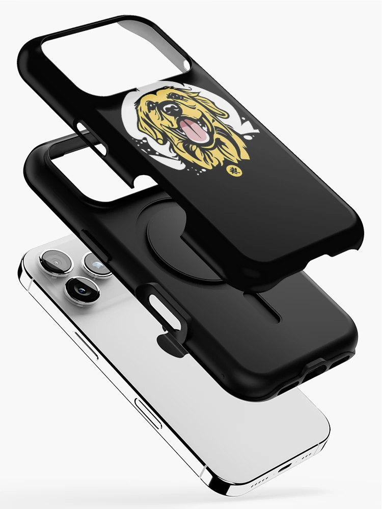 Thumbnail 2 of 4, iPhone Case, Stylized Dog Sticker Abstract Design designed and sold by Litheon.