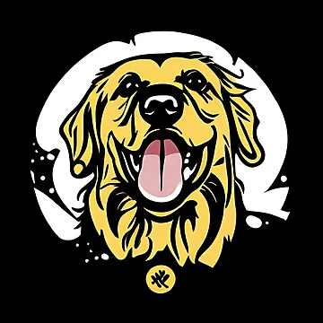 Artwork thumbnail, Stylized Dog Sticker Abstract Design by Litheon