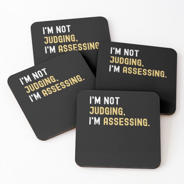 Item preview, I'm Not Judging I'm Assessing Funny Social Co-workers  designed and sold by M7MED12.