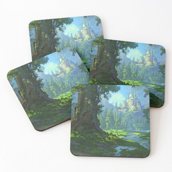 Item preview, Beautiful fantasy forest landscape designed and sold by artdragongift 15.