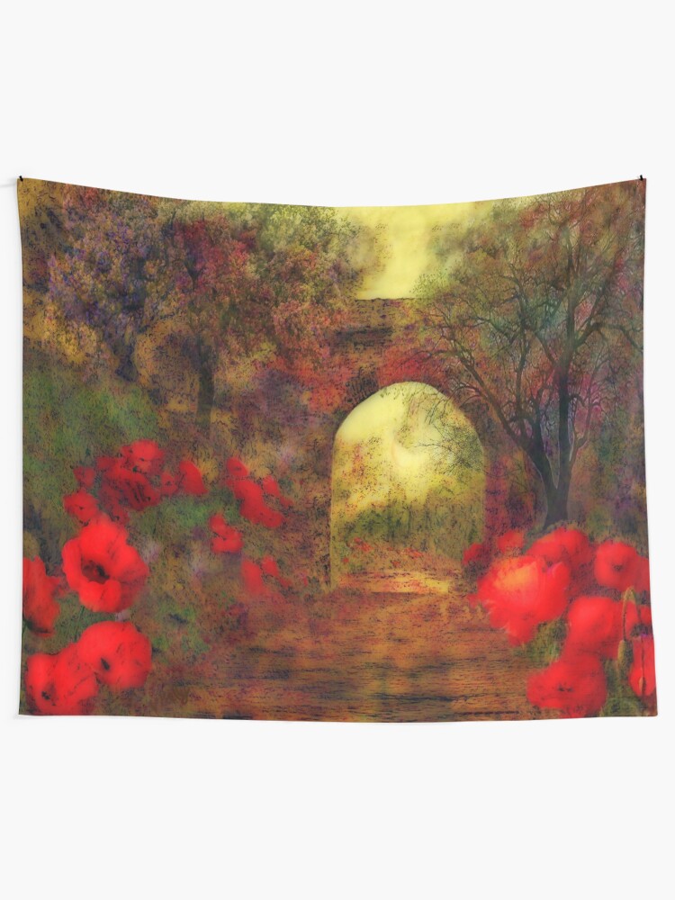 Alternate view of Ye olde railway bridge Tapestry
