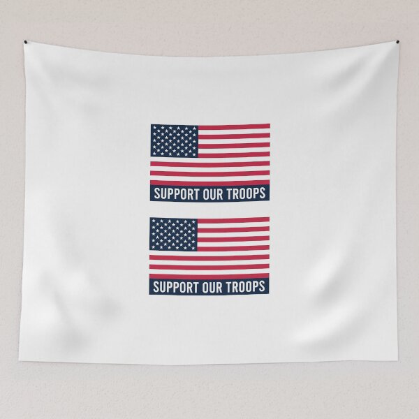 Item preview, USA Flag  Support our troops x 2 designed and sold by dewi5.