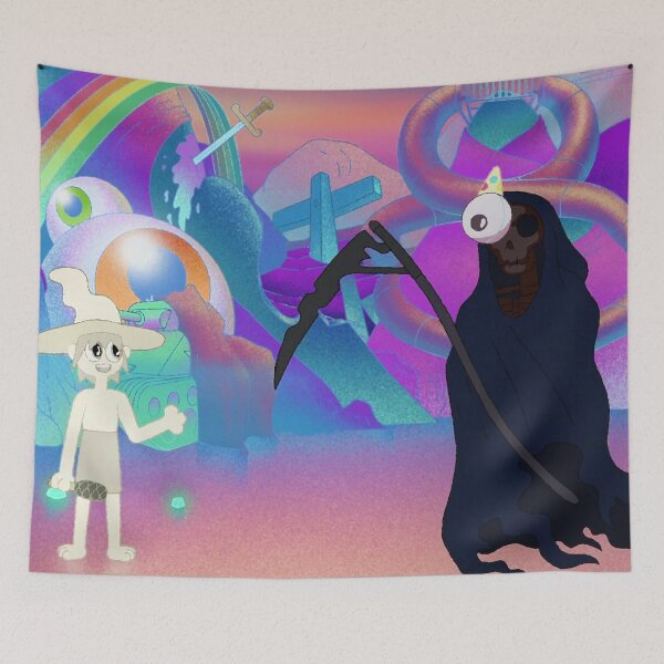 Item preview, Clancy speaks with Death- The Midnight Gospel designed and sold by fergyfilms.