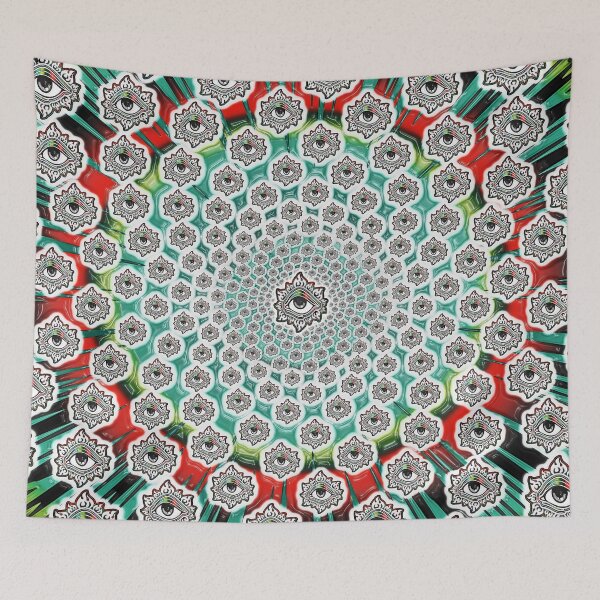 Item preview, Autotelic-BurningEyeVortexBurst-Red designed and sold by Klaus Bremner (Autotelic Art).
