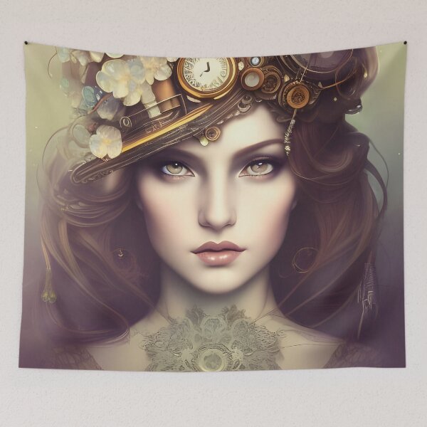 Item preview, Princesa Steampunk - Arte AI designed and sold by Lola Mystique Boutique.