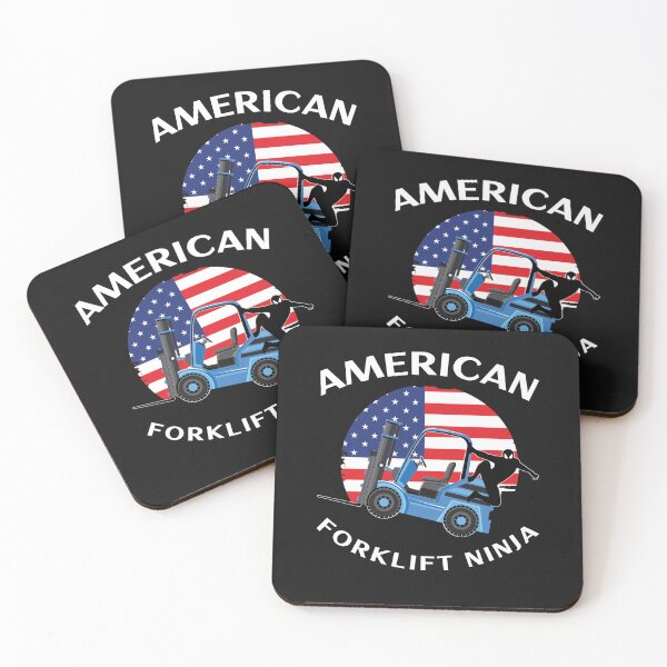 Item preview, Forklift Ninja, American Forklift Ninja BW designed and sold by TeamsterLife.