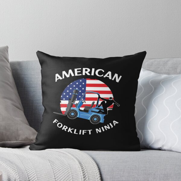 Item preview, Forklift Ninja, American Forklift Ninja BW designed and sold by TeamsterLife.
