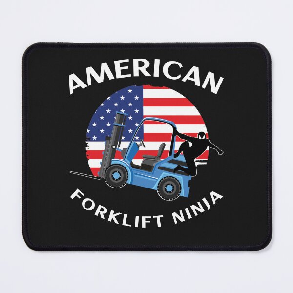 Item preview, Forklift Ninja, American Forklift Ninja BW designed and sold by TeamsterLife.