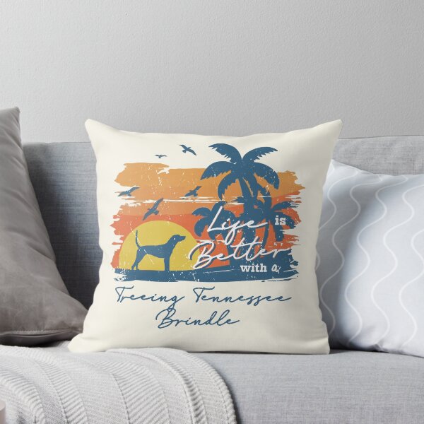 Item preview, Life is Better With Treeing Tennessee Brindle Beach Sunset Retro Vintage designed and sold by rafaeltto.