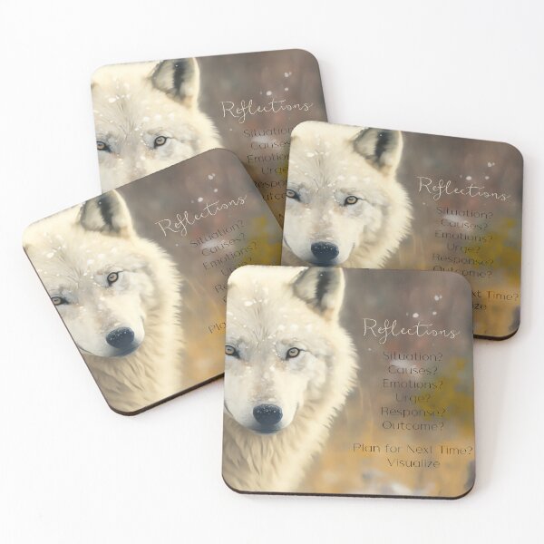 Item preview, Arctic Wolf Guide: Reflecting on Triggers of Distress, Journalling, Distress Tolerance DBT skills practice:  designed and sold by Orianah.