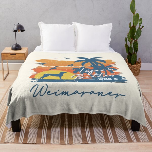 Item preview, Life is Better With Weimaraner Beach Sunset Retro Vintage designed and sold by rafaeltto.