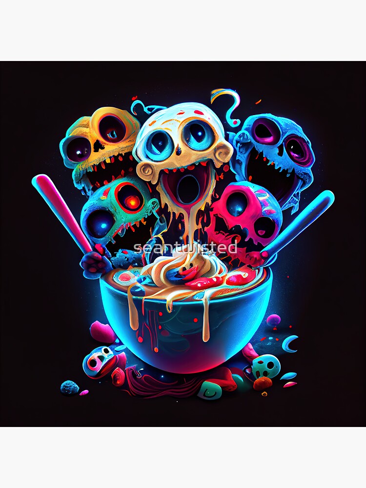 "Adorable Cereal Killers!" Sticker for Sale by seantwisted Redbubble