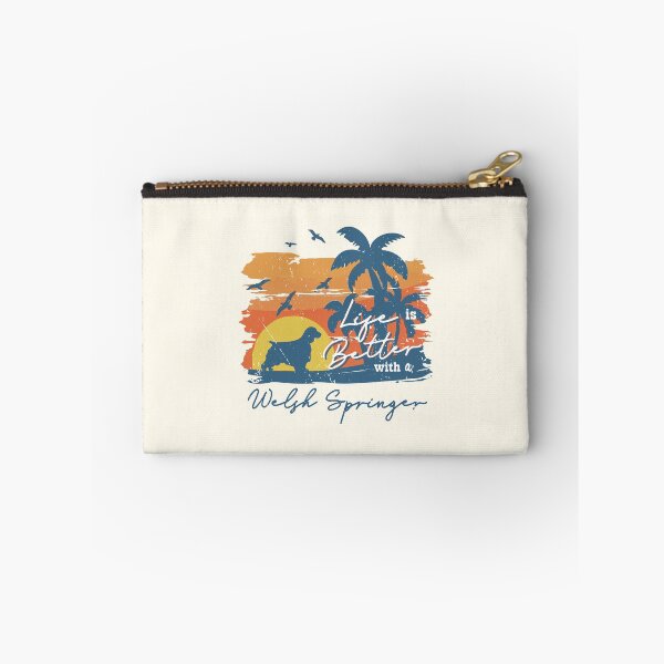 Item preview, Life is Better With Welsh Springer Spaniel Beach Sunset Retro Vintage designed and sold by rafaeltto.