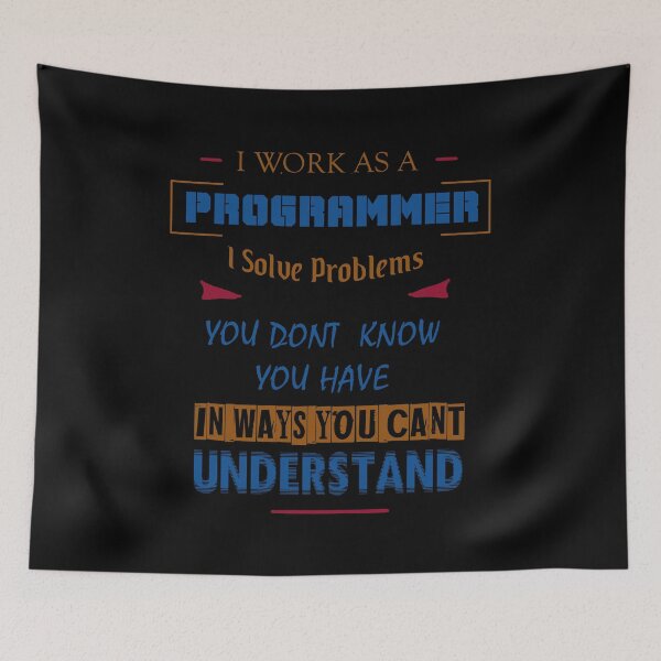 Item preview, I work as a programmer and solve problems designed and sold by NoriTEEs.