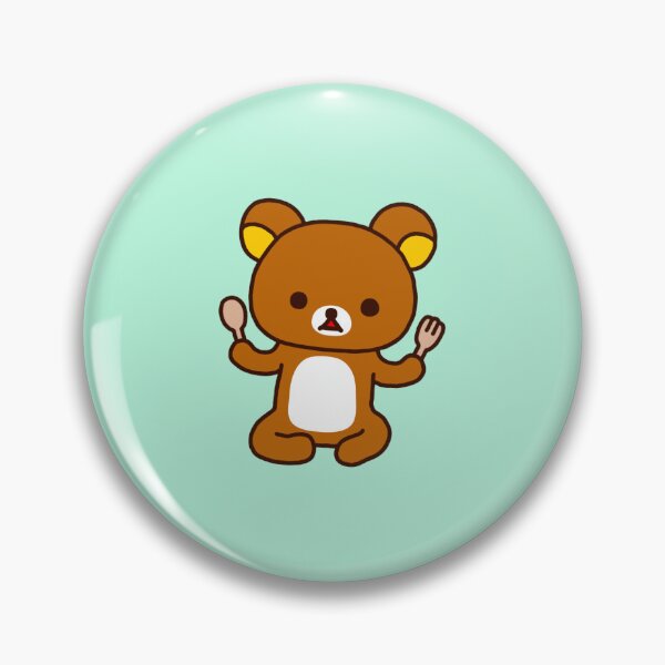 Item preview, Brown Bear Rilakkuma Eating designed and sold by danisacookie.