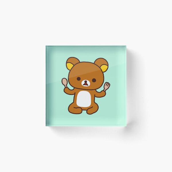 Item preview, Brown Bear Rilakkuma Eating designed and sold by danisacookie.