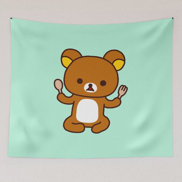 Item preview, Brown Bear Rilakkuma Eating designed and sold by danisacookie.