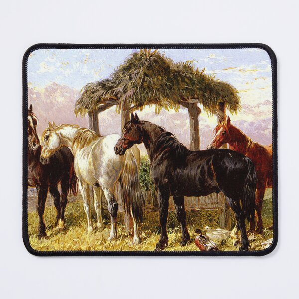 Item preview, John Frederick Herring - Horses and Ducks by a River designed and sold by tomorrowsart.