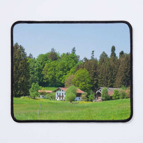 Item preview, Meadow with houses in spring, Seeon-Seebruck, Chiemgau, Upper Bavaria, Bavaria designed and sold by Torsten Krüger.