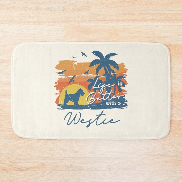 Item preview, Life is Better With West Highland White Terrier Wesit Beach Sunset Retro Vintage designed and sold by rafaeltto.