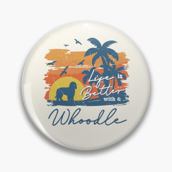 Item preview, Life is Better With Whoodle Beach Sunset Retro Vintage designed and sold by rafaeltto.