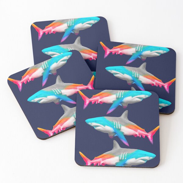 Item preview, Rainbow color infused Sharks designed and sold by TsunamiBlue.