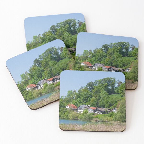 Item preview, Houses and lake, Seeon-Seebruck, Chiemgau, Upper Bavaria, Bavaria designed and sold by Torsten  Krüger.