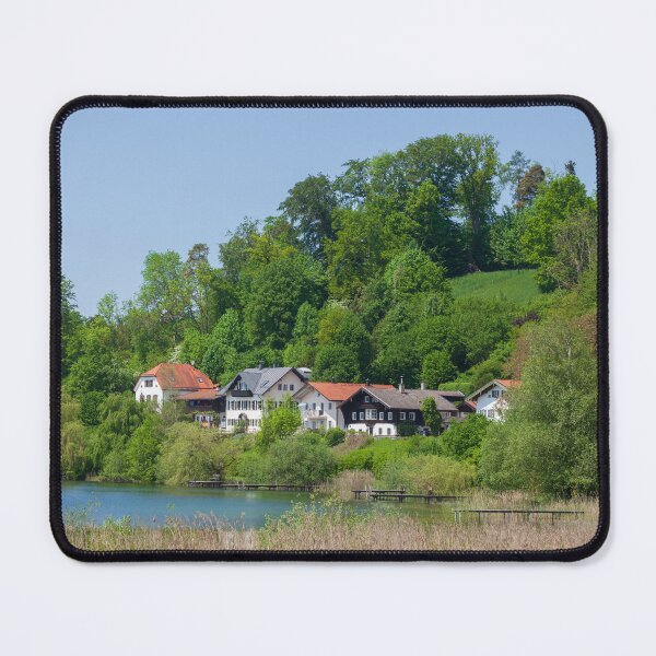 Item preview, Houses and lake, Seeon-Seebruck, Chiemgau, Upper Bavaria, Bavaria designed and sold by Torsten Krüger.