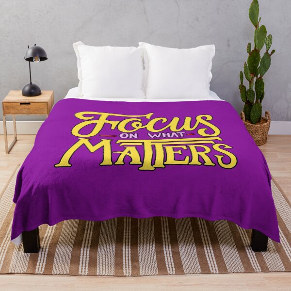 Item preview, Focus On What Matters Motivating Quotes designed and sold by BGRS.