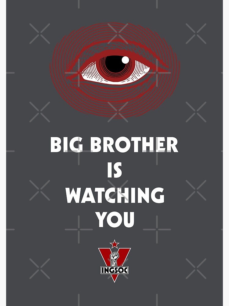 Disover Big Brother Is Watching You - 1984 - Nineteen Eighty-Four Premium Matte Vertical Poster