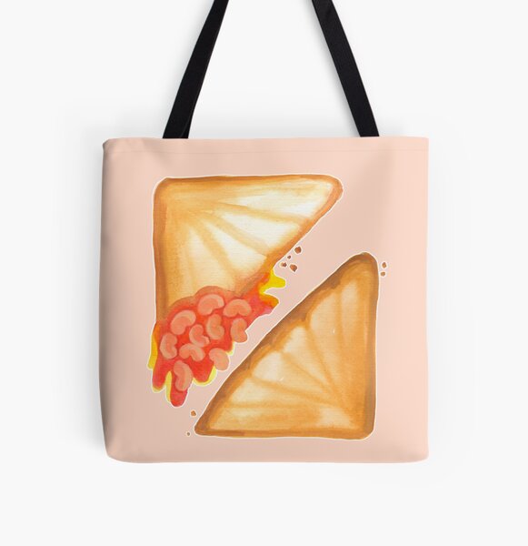 Jaffles: Baked Bean & Cheese All Over Print Tote Bag