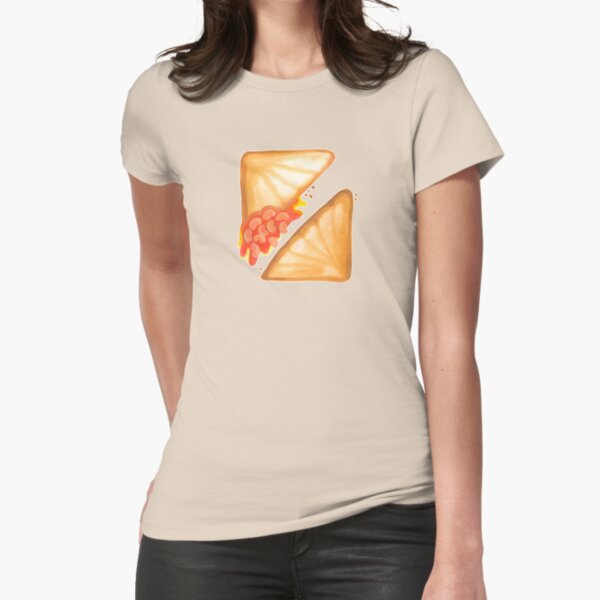 Jaffles: Baked Bean & Cheese Fitted T-Shirt