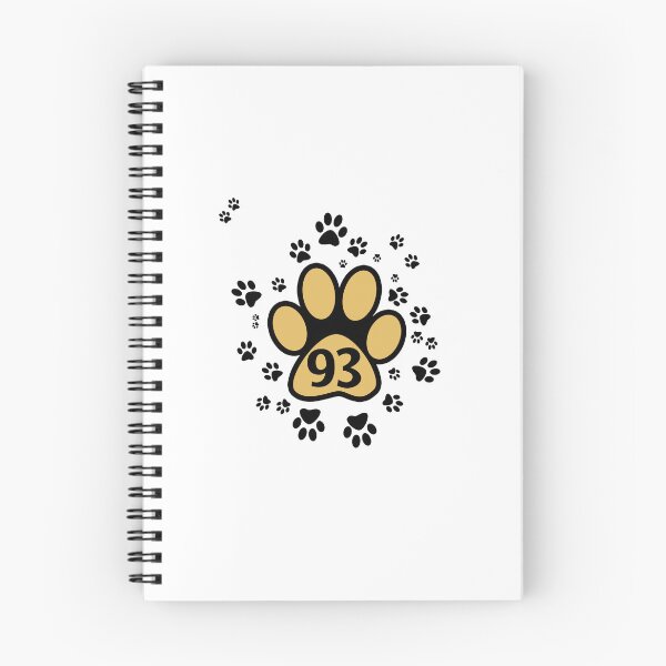 Item preview, 93 number with animal paws designed and sold by MadandMean.