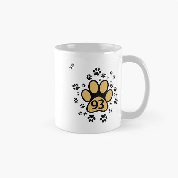 Item preview, 93 number with animal paws designed and sold by MadandMean.
