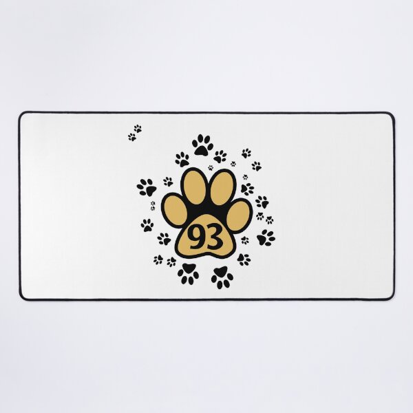 Item preview, 93 number with animal paws designed and sold by MadandMean.