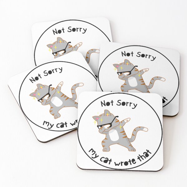 Item preview, Not Sorry my cat wrote that designed and sold by zzedine.