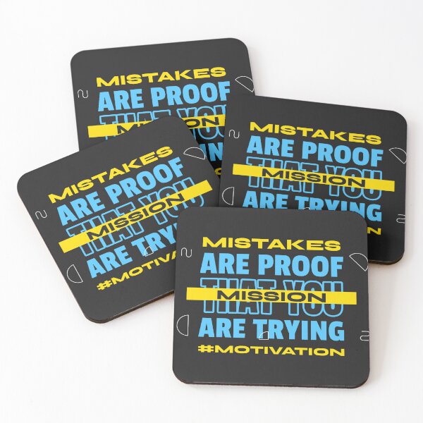 Item preview, Mistakes are proof that you are trying | Motivational Typographic Vibe designed and sold by niclothing.