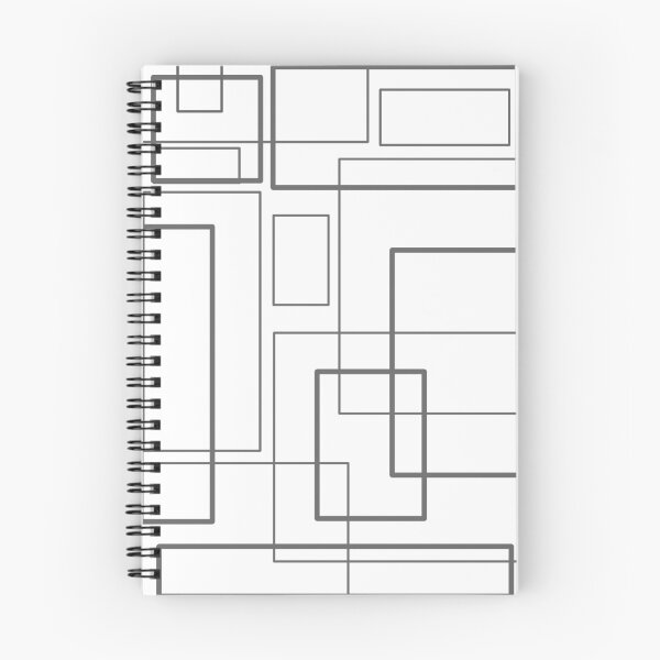 Item preview, minimalistic geometric grey square pattern designed and sold by HelioWears.