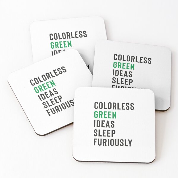 Item preview, colorless green ideas sleep furiously shirts for nlp, colorless green ideas sleep furiously, Nlp,Natural Language Processing,Text Analytics designed and sold by RedArtsDesign.