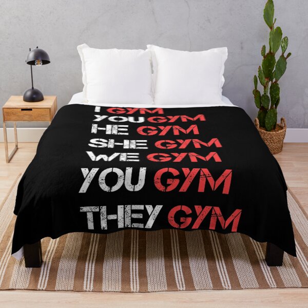 Item preview, Gym Verb and Pronouns - Funny Fitness Quotes designed and sold by EnzoVectorism.