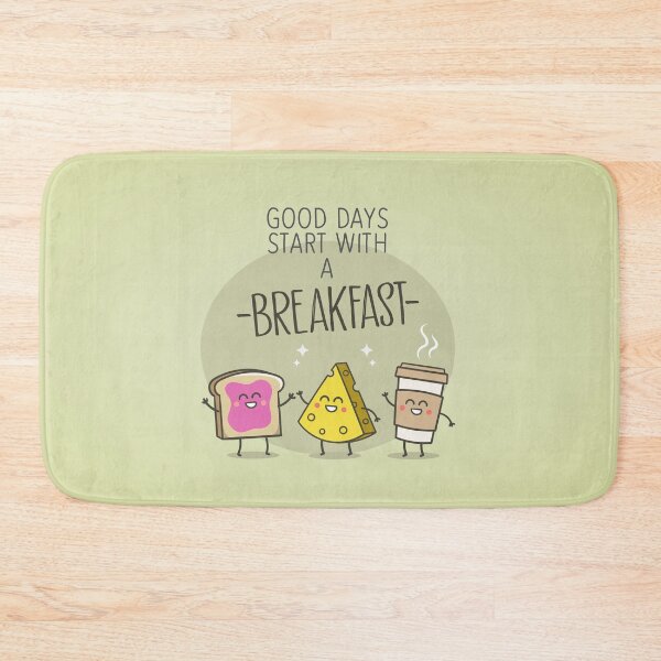 Item preview, Good morning start with a breakfast quote phrase designed and sold by MrBoneDesign.